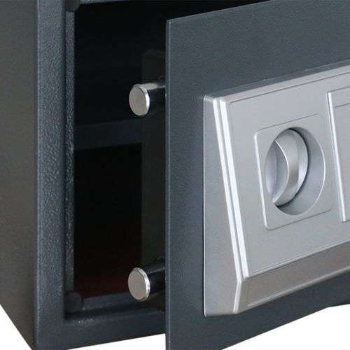 Electronic Digital Metal Safe Box with Keys - 16L (25 x 35 x 25cm)