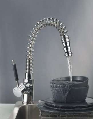 Modern Kitchen Pull Out Swivel Basin Sink Faucet Tap Spray Mixer [ Second hand ]