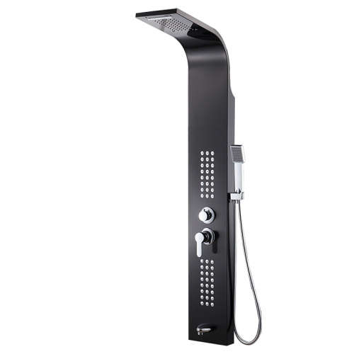 Nevenoe Rainfall Waterfall Shower Panel (5 Functions) - Black