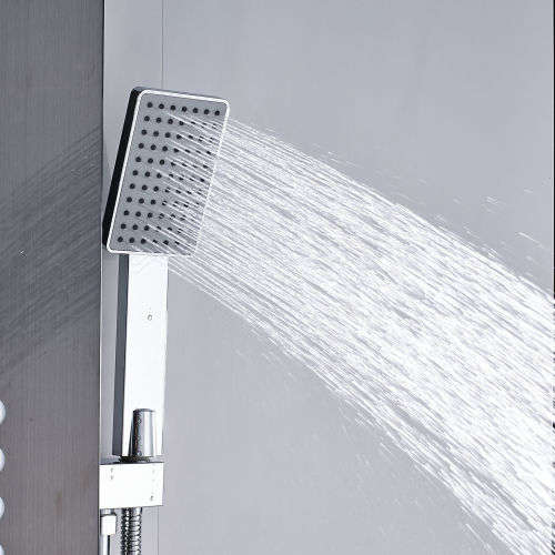 Nevenoe Rainfall Waterfall Shower Panel (5 Functions) - Black