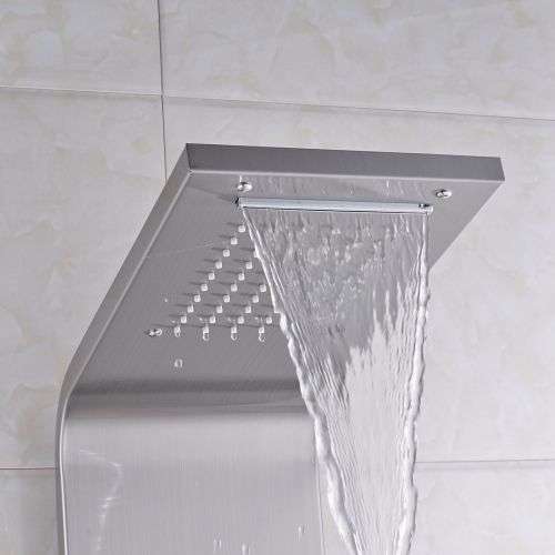 Nevenoe Rainfall Waterfall Shower Panel (5 Functions) - Silver