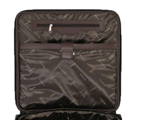 Hazlo Faux Leather Trolley Briefcase Bag
