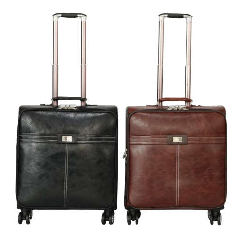 Hazlo Faux Leather Trolley Travel Cabin Laptop Briefcase Luggage Bag
