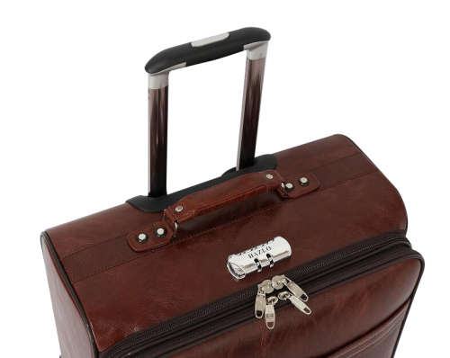 Hazlo Faux Leather Trolley Travel Cabin Laptop Briefcase Luggage Bag