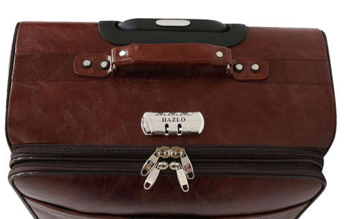 Hazlo Faux Leather Trolley Travel Cabin Laptop Briefcase Luggage Bag