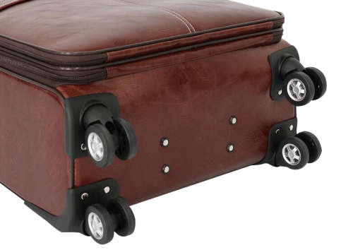 Hazlo Faux Leather Trolley Travel Cabin Laptop Briefcase Luggage Bag