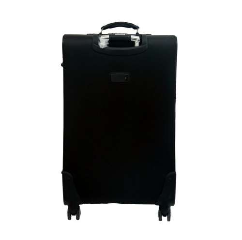 2 Piece PU Leather Trolley Luggage Bag Set - Black [Second hand] PLEASE READ