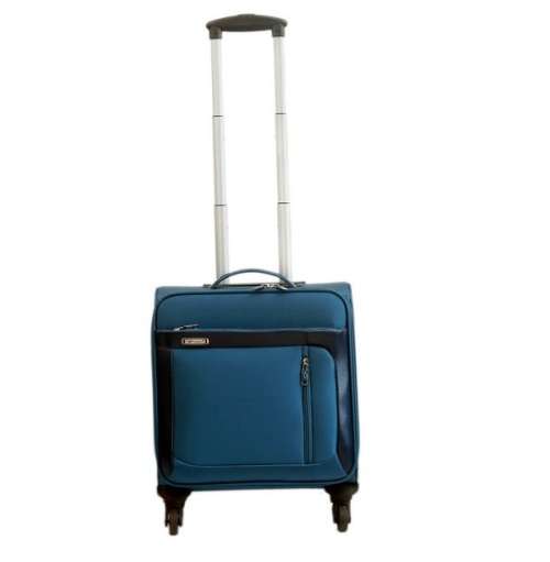 Travel Cabin Laptop Briefcase Luggage bag with Trolley and Wheels - Blue
