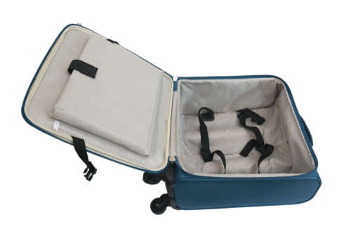 Travel Cabin Laptop Briefcase Luggage bag with Trolley and Wheels - Blue