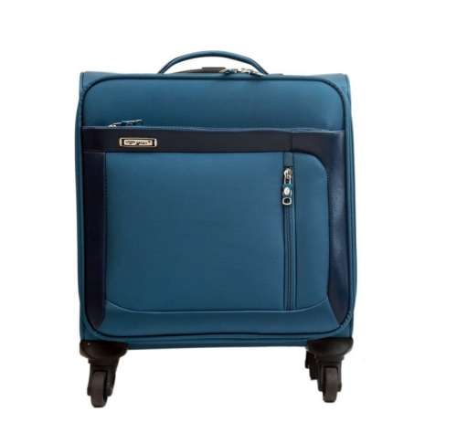 Travel Cabin Laptop Briefcase Luggage bag with Trolley and Wheels - Blue