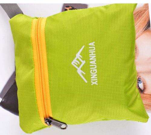 Lightweight Folding Backpack Bag - 18L with Zipper Pouch (Travel, Sport, Leisure, Outdoor)