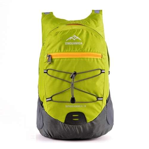 Lightweight Folding Backpack Bag - 18L with Zipper Pouch (Travel, Sport, Leisure, Outdoor)