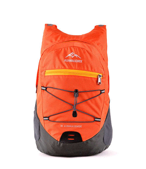 Lightweight Folding Backpack Bag - 18L with Zipper Pouch (Travel, Sport, Leisure, Outdoor)