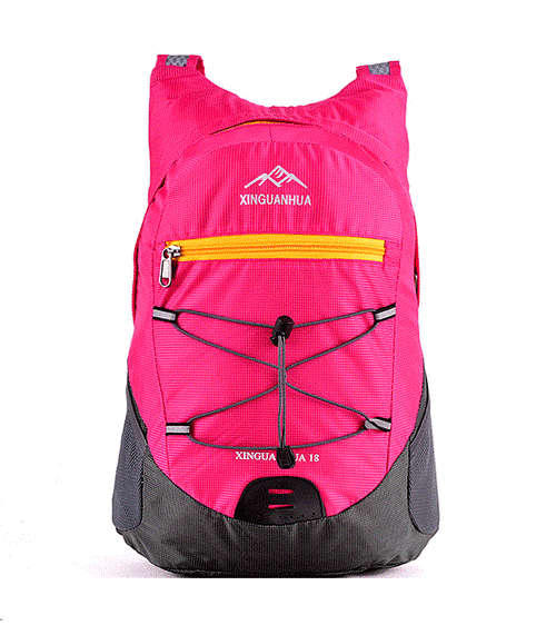 Lightweight Folding Backpack Bag - 18L with Zipper Pouch (Travel, Sport, Leisure, Outdoor)