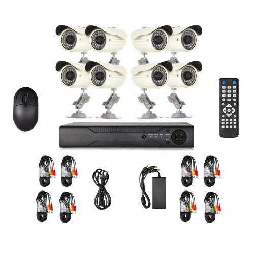 8 Channel CCTV Security Camera System DVR Kit with Internet 3G Phone Viewing and HDMI (8ch)