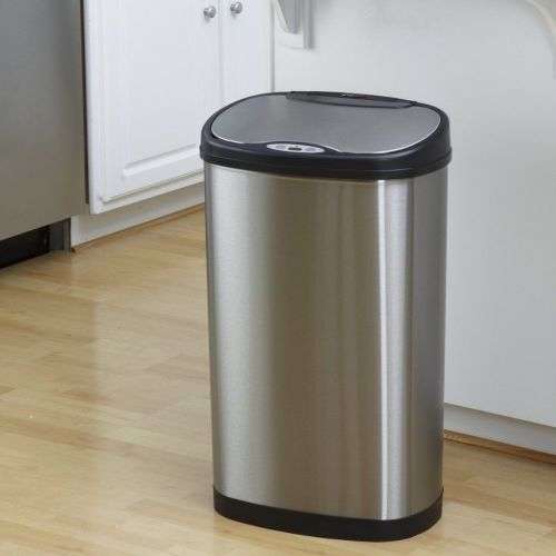42L Automatic Motion Sensor Touchless Stainless Steel Kitchen Dustbin (Second hand)