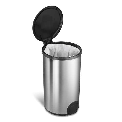 NineStars Automatic Toe Tap Sensor Stainless Steel Dustbin - 45L (Second hand)
