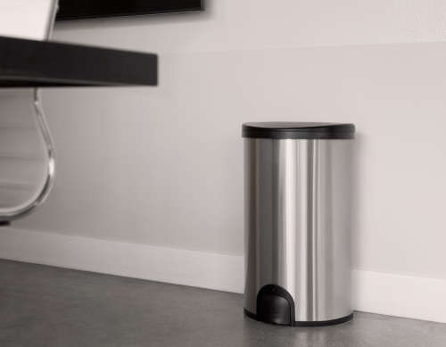 NineStars 50L Automatic Tap Sensor Stainless Steel Kitchen Dustbin