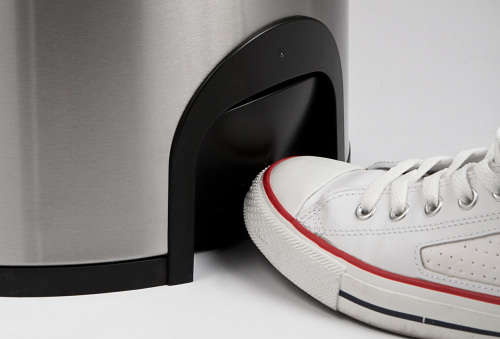 NineStars 50L Automatic Tap Sensor Stainless Steel Kitchen Dustbin