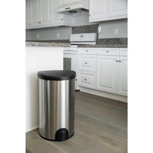 NineStars 50L Automatic Tap Sensor Stainless Steel Kitchen Dustbin