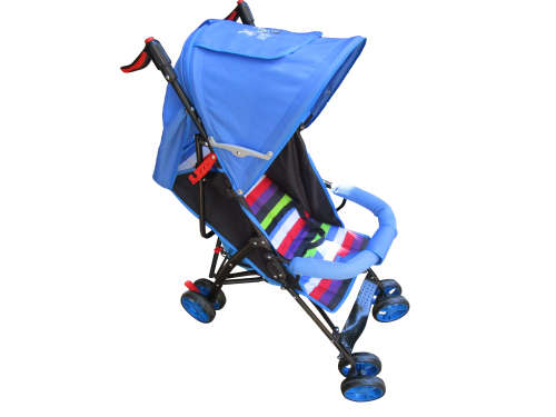 Baby Stroller Pram with Multi-position Reclining Backrest - Blue