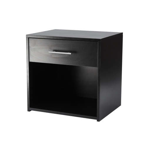 Nightstand Side Table Pedestal With Drawer - Wenge