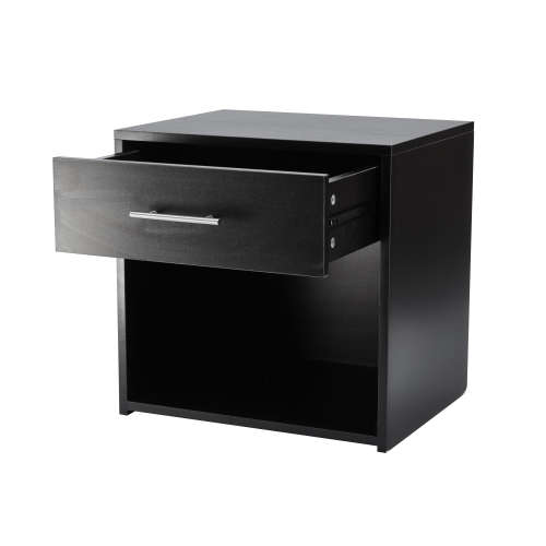 Nightstand Side Table Pedestal With Drawer - Wenge