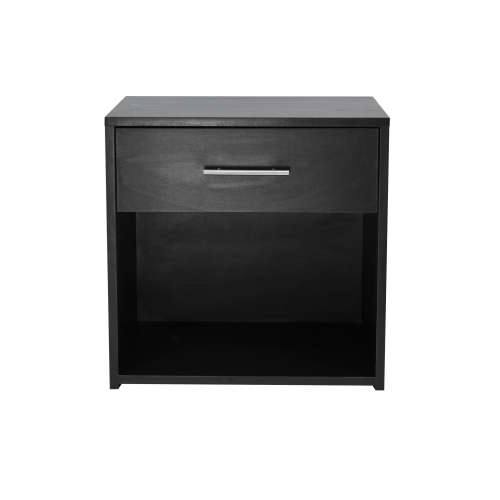 Nightstand Side Table Pedestal With Drawer - Wenge