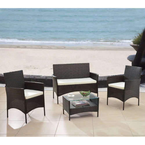 Atlantis Wicker Patio Set | 4 Piece