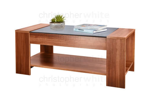 Wooden Coffee Table (Light Walnut) [ Second hand ]