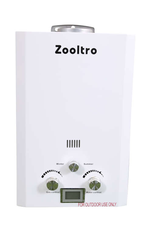 Zooltro Instantaneous Gas Water Heater With LED Display - 6L
