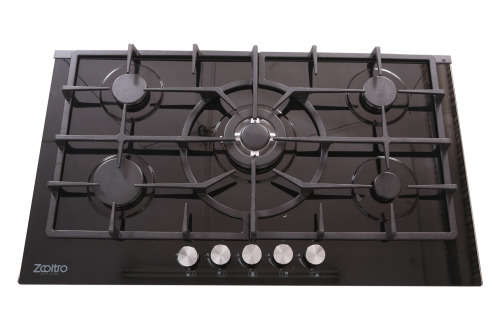 Zooltro 5 burners Gas Hob Cooktop Stove  - Tempered Glass Top with Automatic ignition
