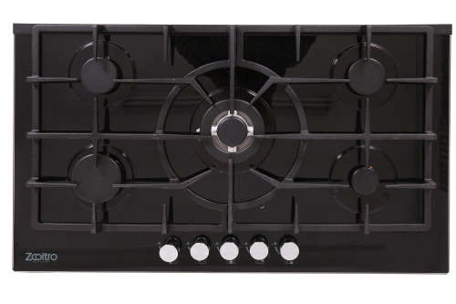 Zooltro 5 burners Gas Hob Cooktop Stove  - Tempered Glass Top with Automatic ignition