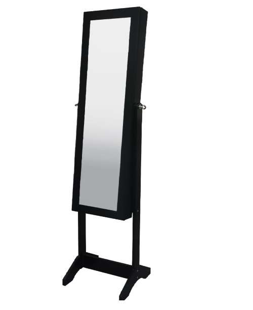 Jewellery Storage Cabinet with Full Length Mirror - Brown