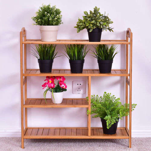 4-Tier Bamboo Shoe Rack Shelve