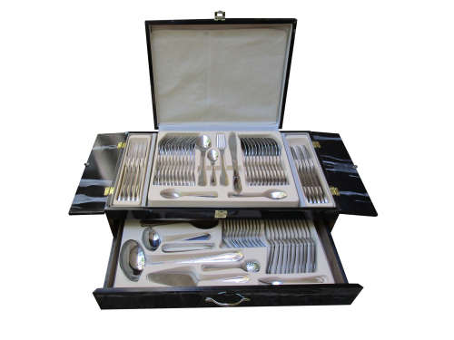 Mafy 84 Piece Stainless Steel Cutlery Set And Wooden Case