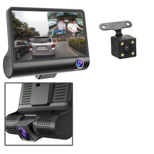 HD Car Dash Camera with 3 Way Camera - Front and rear camera with Reverse Backup Camera [Second hand