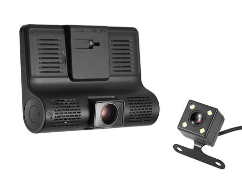 HD Car Dash Camera with 3 Way Camera - Front and rear camera with Reverse Backup Camera [Second hand