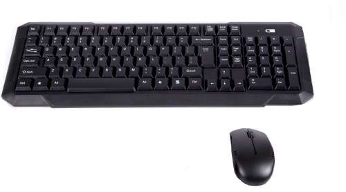 Wireless Keyboard & Mouse Combo for Computers, Laptops, Tablets - Black