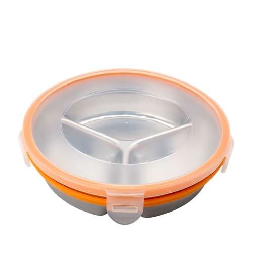 Stainless Steel Lunch Box with 3 Compartments - Small SECONDHAND