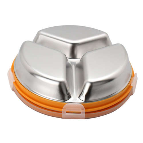 Stainless Steel Lunch Box with 3 Compartments - Small SECONDHAND