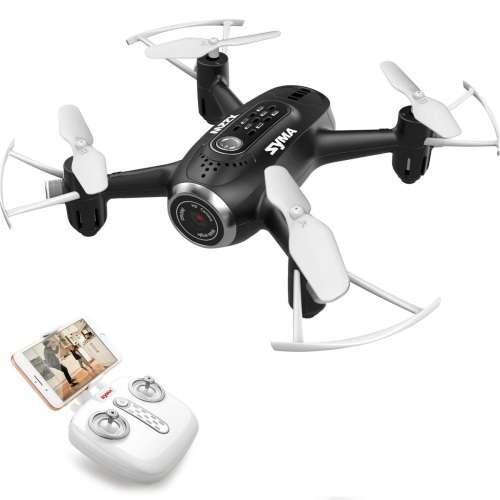 Syma X22W Smart Drone Quadcopter with HD Camera, WiFI FPV Real-time Live Viewing (Second hand) Black