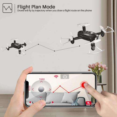 Syma X22W Smart Drone Quadcopter with HD Camera, WiFI FPV Real-time Live Viewing (Second hand) Black