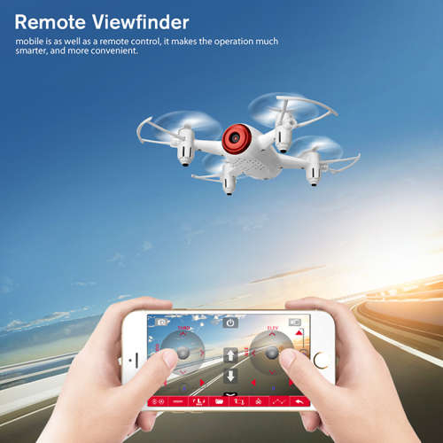 Syma X22W Smart Drone Quadcopter with HD Camera, WiFI FPV Real-time Live Viewing (Second hand) Black