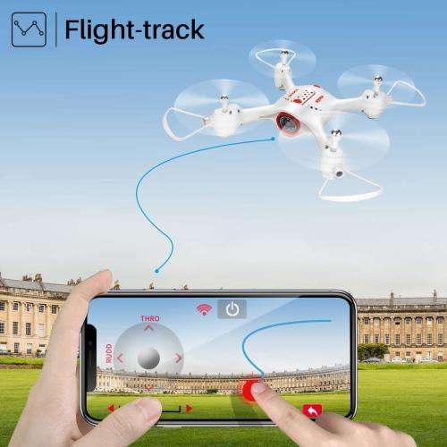 Syma X23W Smart Drone Quadcopter with HD Camera, WiFI FPV Real-time Live Viewing