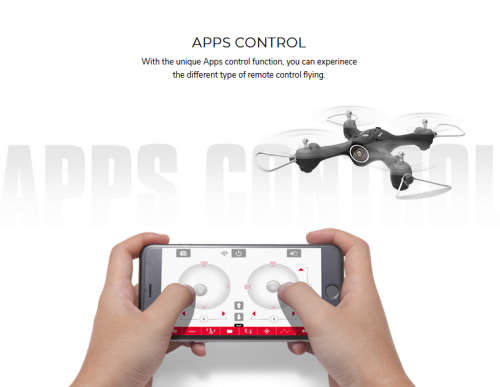 Syma X23W Smart Drone Quadcopter with HD Camera, WiFI FPV Real-time Live Viewing