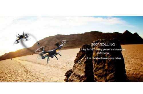 Syma X5SW Smart Drone Quadcopter with HD Camera, WiFI FPV Real-time Live Viewing