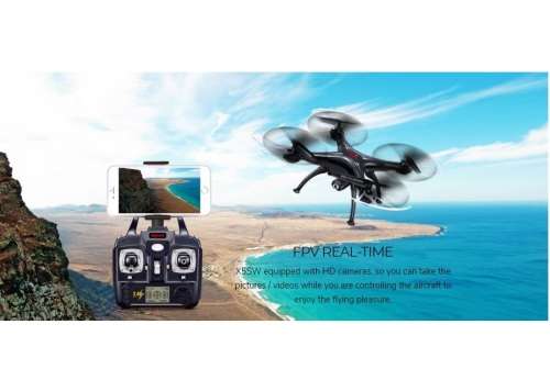 Syma X5SW Smart Drone Quadcopter with HD Camera, WiFI FPV Real-time Live Viewing