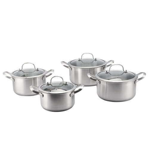 8 Piece Premium Stainless Steel Cookware Pot set - SS 304 - Second Hand