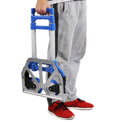 Compact Adjustable Folding Hand Trolley - Hold up to 80kg